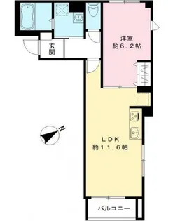 ビューノ品川【2階】の間取り