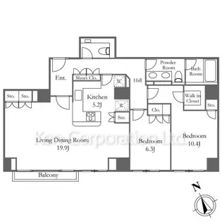 キングホームズ青山【6階】の間取り