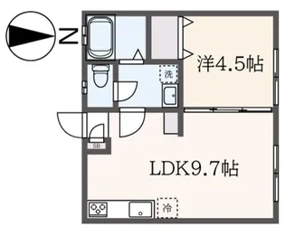 ネクサスコート西横浜【2階】の間取り