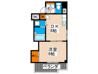広島県広島市西区横川新町【マンション】の間取り