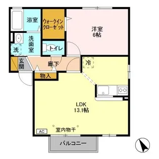 ディアクレスト F【2階】の間取り