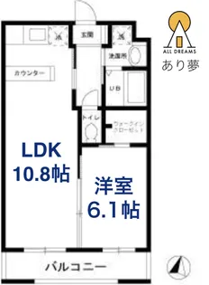 ソレアード ビスタ 三ッ沢【3階】の間取り