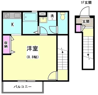 エクセルハイムK【2階】の間取り