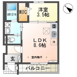 リオグランデ【1階】の間取り