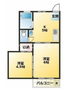 新和コーポ【2階】の間取り