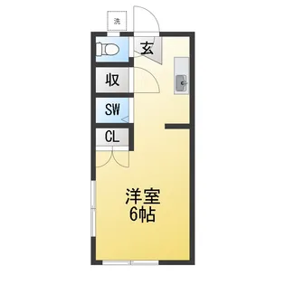 ブルーハイツ平潟【1階】の間取り