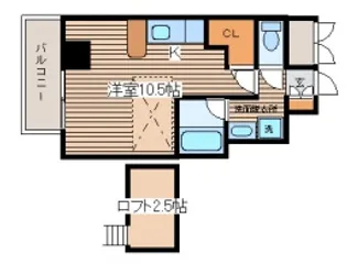 金屋町グランデ【5階】の間取り
