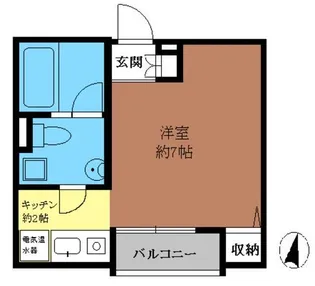 エストライフ東大泉【1階】の間取り