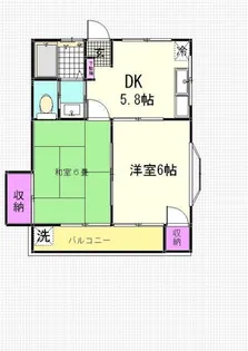 サンライズハイツ2【2階】の間取り