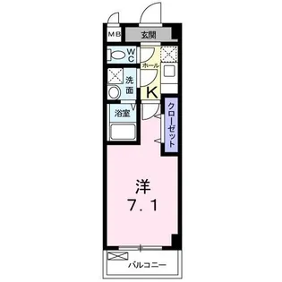 エスパシオE【1階】の間取り