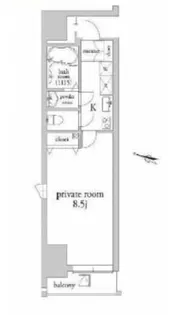 アーベイン浅草【10階】の間取り