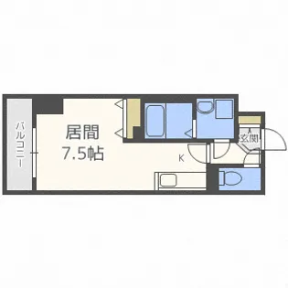 アルファスクエア北15条【5階】の間取り