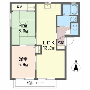 シャーメゾンラヴィ【1階】の間取り