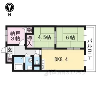 ドエル修学院【2階】の間取り