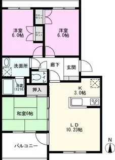 マスタピースI【2階】の間取り