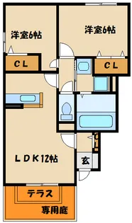 グレース・メゾン【1階】の間取り