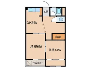マンション賛栄【2階】の間取り