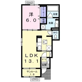 カレントオアシス【1階】の間取り