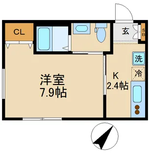 ヒューマンパレス南流山XI【1階】の間取り