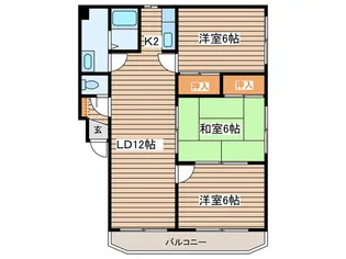 グラーデ宮の森【2階】の間取り