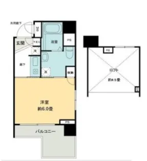 スタジオスクエア住吉【3階】の間取り