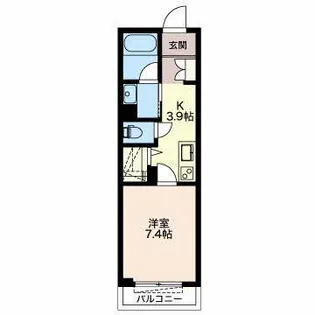 レヴェランス【1階】の間取り