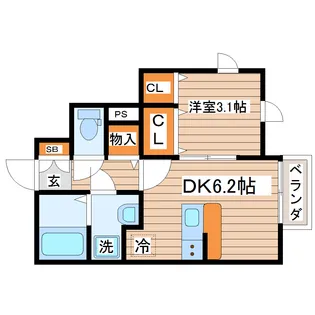 LINK STAGE富沢駅前I【1階】の間取り