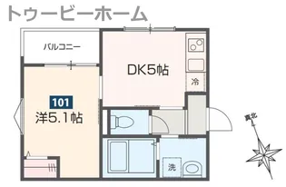 クオーレ小手指【2階】の間取り