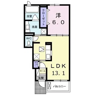 メゾンブランシュIII【1階】の間取り