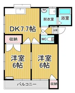 アレストカネコ1棟【2階】の間取り