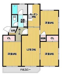 コーポラス羽山【2階】の間取り