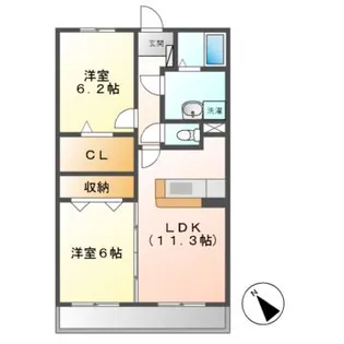 ルピナス【3階】の間取り