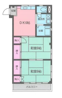 きくちハイツ【2階】の間取り