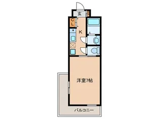 Lakia Apartment 武庫之荘【3階】の間取り