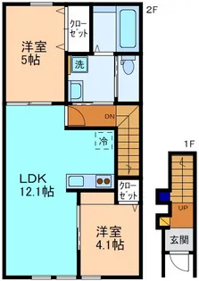グランフロント加賀温泉駅口【2階】の間取り