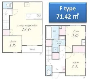 仮称)ミ・パティオA棟の間取り