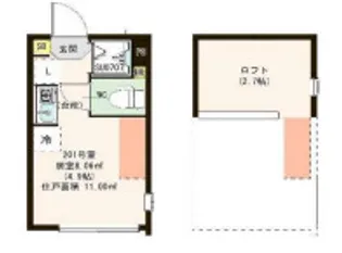 Sfida K(スフィーダ ケイ)【2階】の間取り