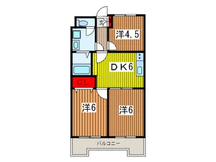 PLUMERIA大宮【3階】の間取り