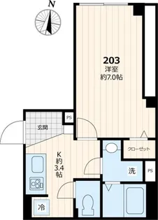 オープア【2階】の間取り