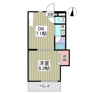 第2成城島田マンション【1階】の間取り