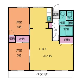 エラン平針【7階】の間取り