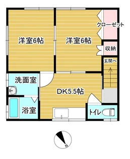 ハイツ反町【2階】の間取り