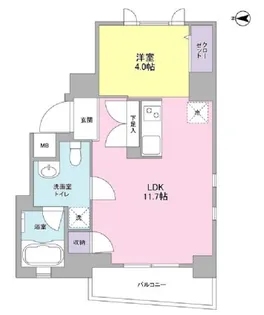 アイルズ松濤【4階】の間取り