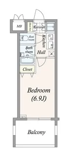 コンシェリア・デュー後楽園【7階】の間取り