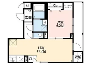 Ange Fleur【4階】の間取り