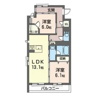Azurたまプラーザ【1階】の間取り