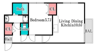 グランデール【5階】の間取り