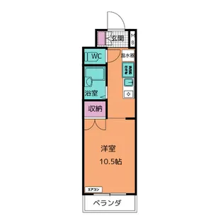 天白ハウス【5階】の間取り