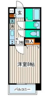 シティマンション木町通【5階】の間取り