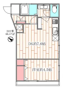 ベルツリーマンション【2階】の間取り